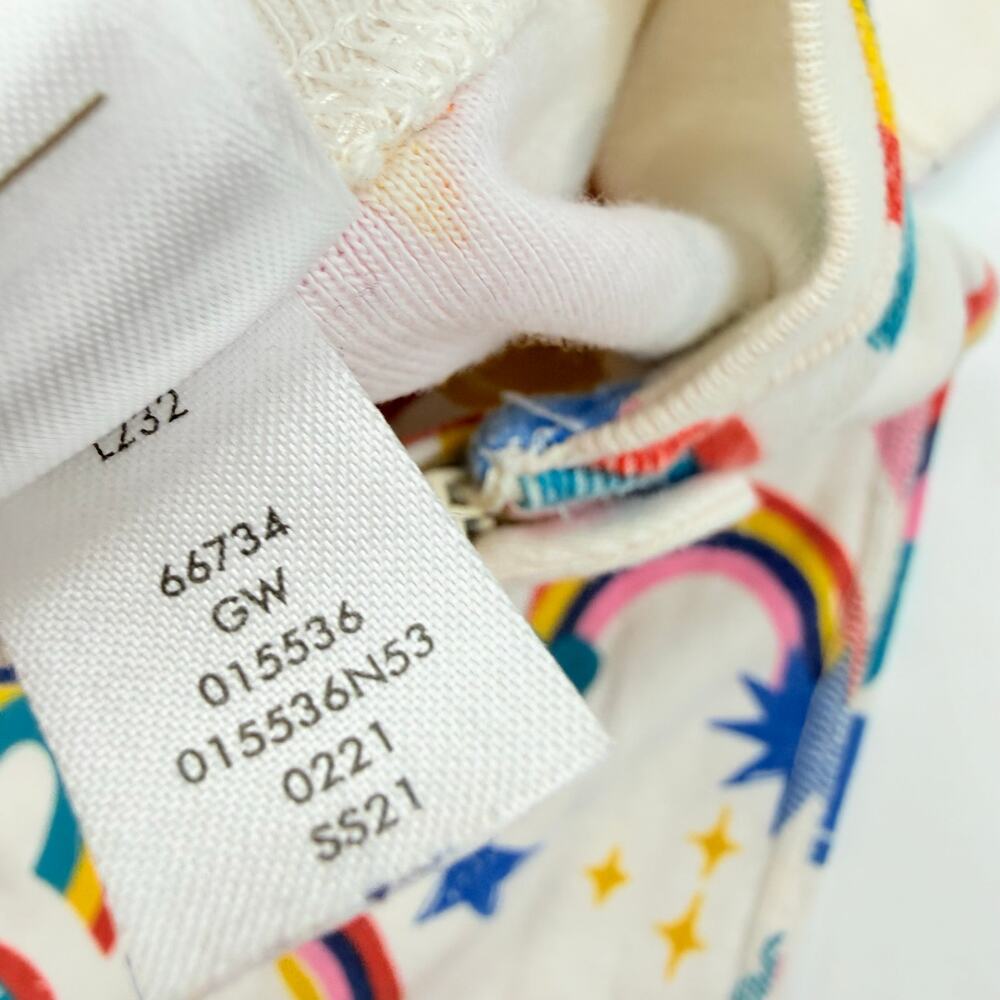 Hanna Andersson Organic Rainbow Zip Sleeper Pajamas, 0/3m - Picture 5 of 6